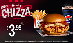 Siente lo radical con el nuevo CHIZZA SANDWICH de KFC Panam