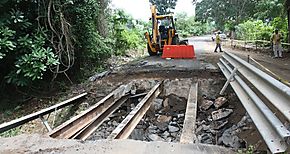 Nuevo puente en La Pasera de Guarar susttuye a anterior tras 90 aos