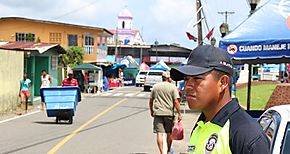Operativo de seguridad en Portobelo