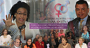 El Legislativo resalta lucha de la mujer