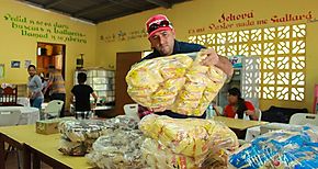 Entrega de la primera jornada de alimentos 2018 a comedores comunitarios en Cocl
