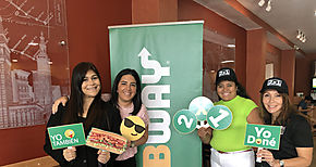 SUBWAY logra 27500 porciones de comida para la Fundacin Banco de Alimentos Panam