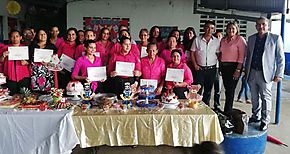 23 jvenes buscan crear su propia empresa en San Isidro distrito de Bugaba