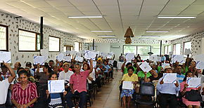 137 moradores de El Valle de Antn recibieron certificados del INADEH