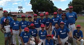 Escuela de Bisbol de la Zona Policial de Chiriqu campen de la Copa Pandeportes Interacademias de Bisbol 2019
