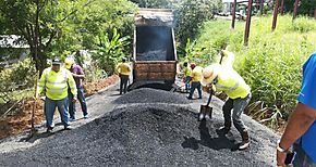 Realizan mejoras en calles del corregimiento de David