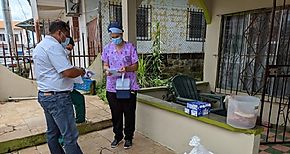 Ms de 200 bolsas de insumos se han entregado a pacientes de COVID en Veraguas