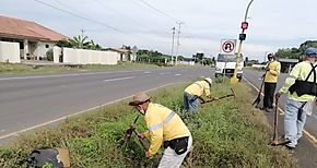 Realizan jornada de limpieza manual en Las Tablas