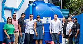 Programa  Escuela de lluvia de PG en Panam estima recolectar ms de un milln de litros de agua para el uso de las Instituciones educativas participantes