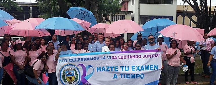 Alcalda de Coln comparte mensaje de vida y esperanza durante la caminata y cadena humana para la prevencin del cncer  