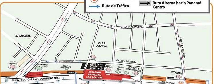 Desvi en la Ave Domingo Daz frente a la estacin Pedregal Las Acacias 
