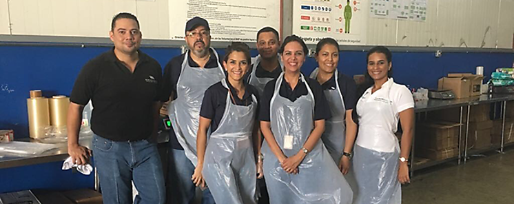 Voluntarios de Morgan  Morgan realizan jornada de trabajo en el Banco de Alimentos