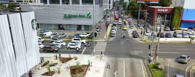 Siembra de rboles y plantas en nueva plaza Don Jaime en Calle 50