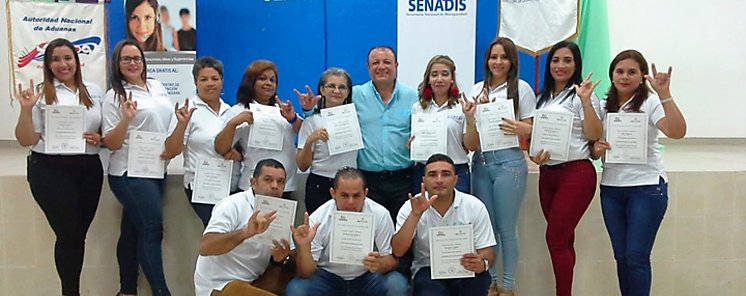 En Los Santos terminan curso de lenguaje de seas