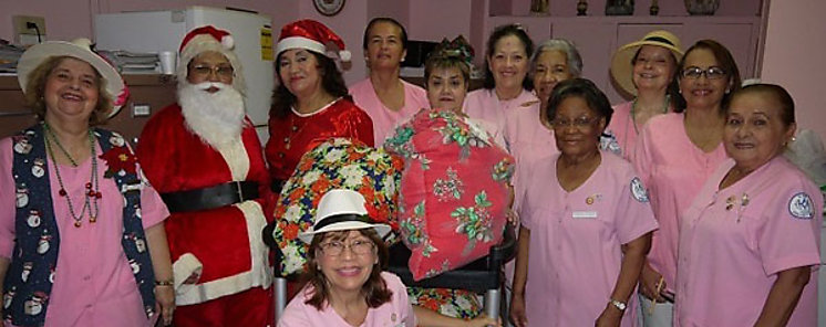 Damas Rosadas realizan visitas con motivo de las festividades de fin de ao 