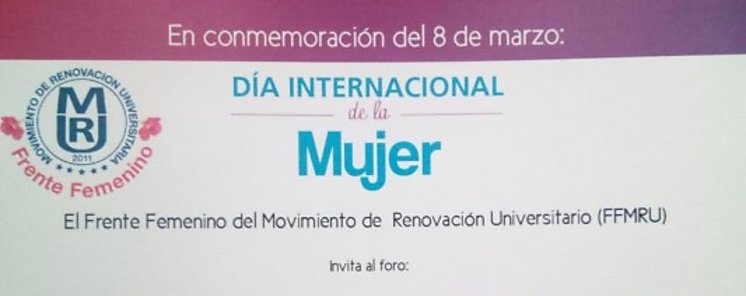 UP Foro Propuestas a favor de los Derechos Humanos de las Mujeres