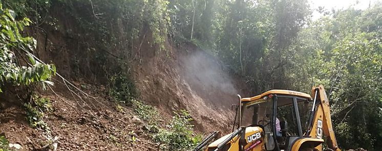 Reparan derrumbe en Bajo de Gera provincia de Los Santos