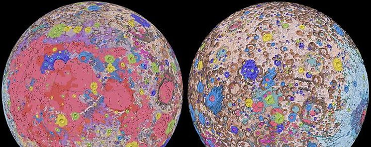 Primer mapa geolgico detallado de la Luna