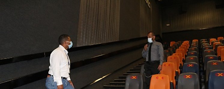 Verifican medidas de bioseguridad en salas de cine de la provincia de Veraguas