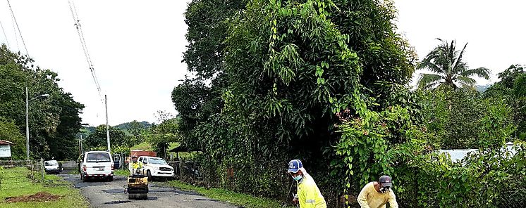 Realizan jornada de bacheo en el corregimiento de Bayano distrito Las Tablas 