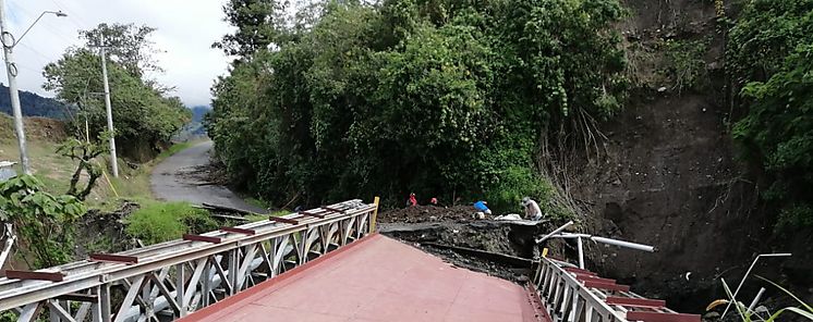 Concluyen trabajos de reparacin del puente sobre la quebrada Iglesia en Cerro Punta