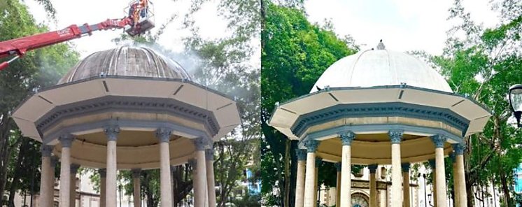 La Alcalda de Panam revitaliza el parque de Santa Ana