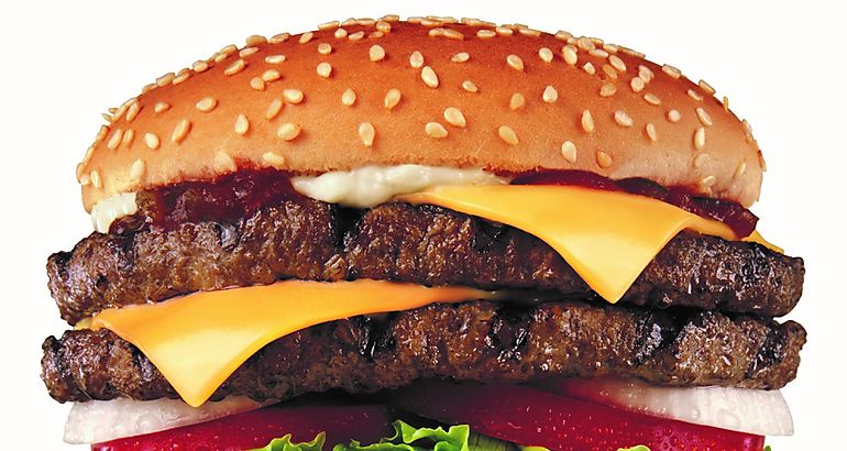 hamburguesa  Carls  Jr