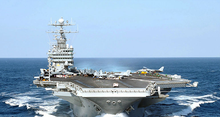 El portaviones estadounidense Carl Vinson