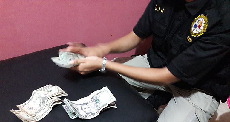 Polica Nacional incauta droga y dinero en Pedregal