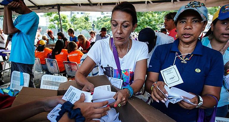 Millones de venezolanos participan en consulta opositora