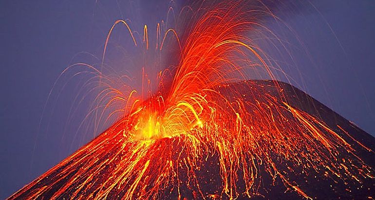 Erupcin  volcn