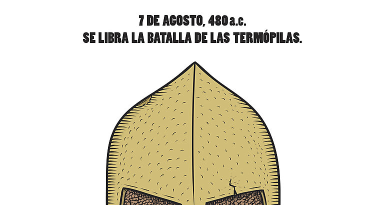 Lenidas I rene a sus tropas para la batalla de las Termpilas
