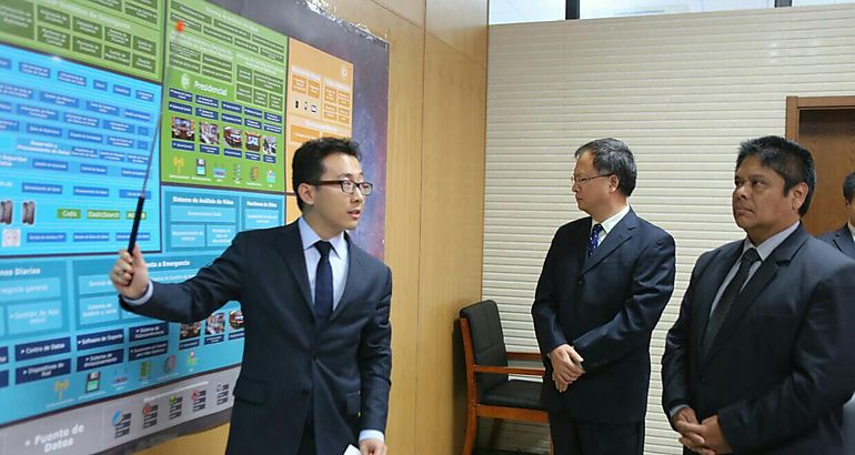 Alexis Bethancourt visit el Instituto de Investigacin de Seguridad Pblica de la Universidad Tsinghua