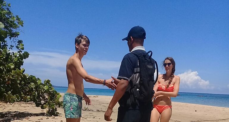 Vigilancia en playas de Bocas del Toro 