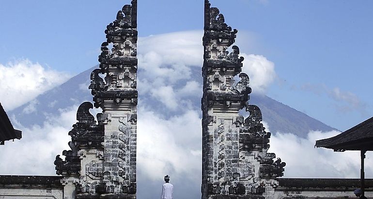 Volcn Agung en Bali Indonesia 