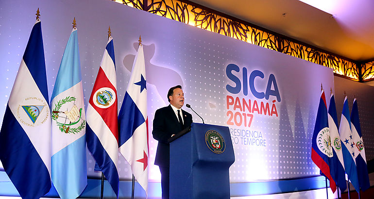 Juan Carlos Varela en el marco del SICA