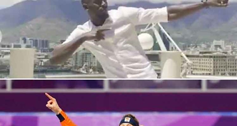Bolt enviar regalo a rey de patinaje de velocidad en Pyeongchang