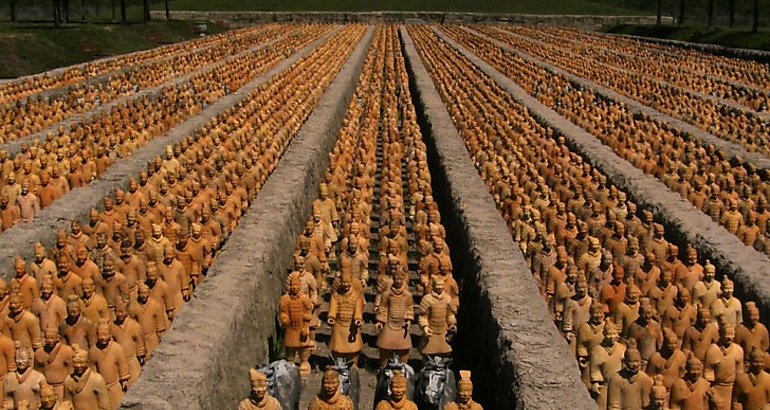 guerreros de terracota