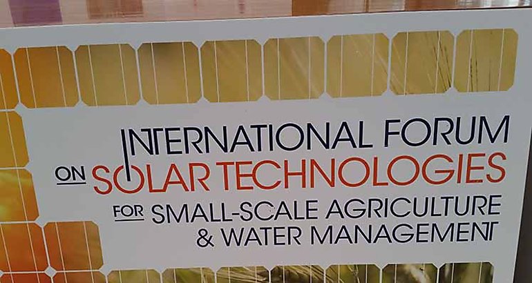Acoge FAO foro sobre tecnologas solares en pequea agricultura