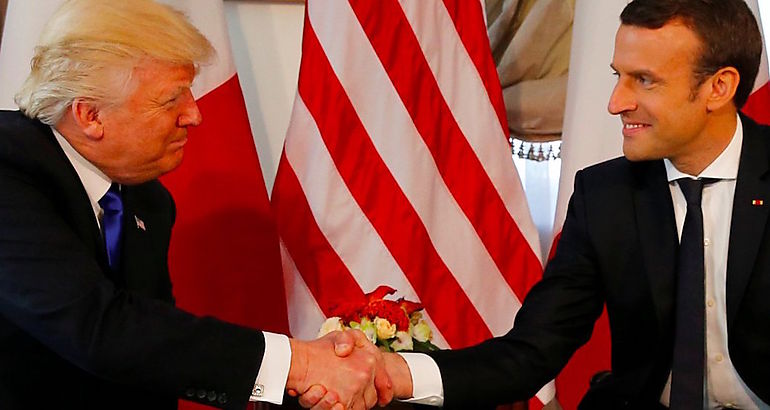 Trump y Macron