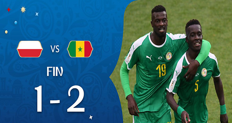 Senegal sorprende y derrota a Polonia en Mundial de Rusia