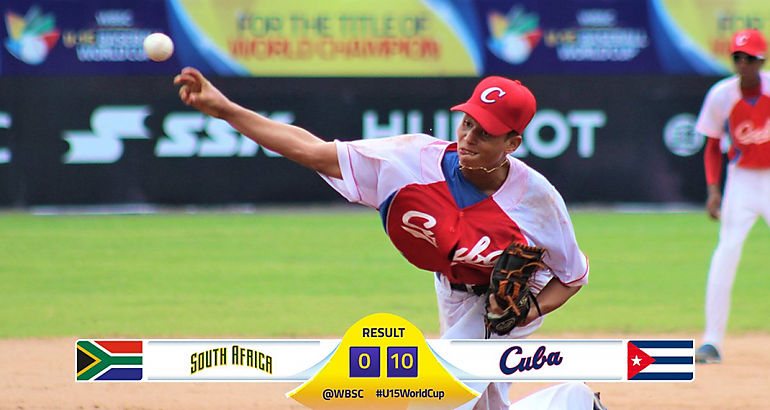 Cuba sigue dominando el Grupo B en el Mundial U15 de Bisbol