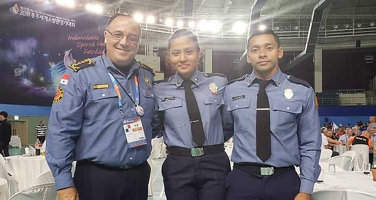 Bomberos panameos participan en juegos Mundiales de Korea 2018