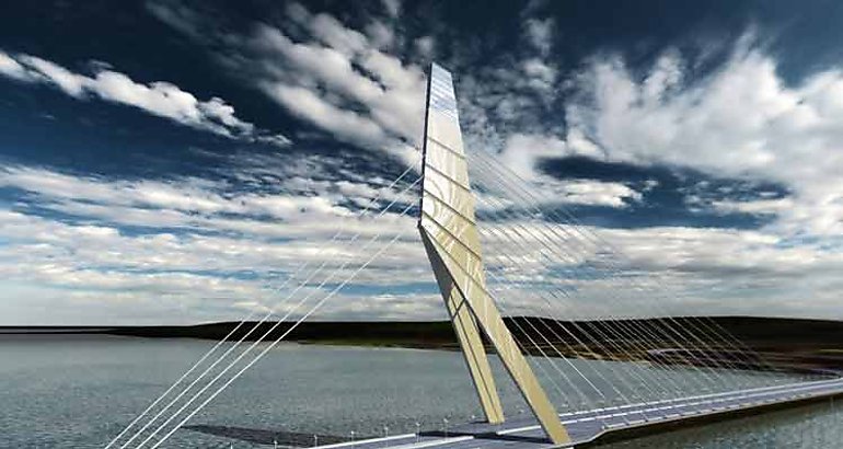 India inaugura su primer puente atirantado asimtrico