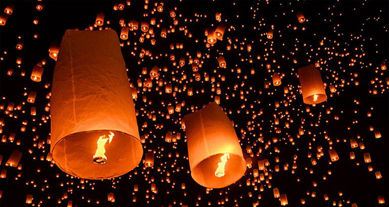 Linternas en ao lunar chino