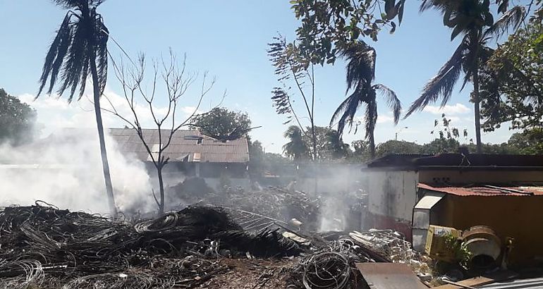 Incendio en el MOP de Chiriqu 