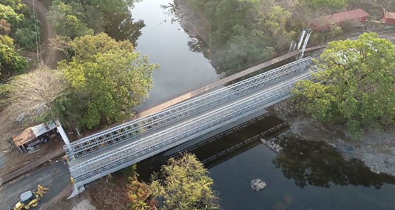 puente modular en El Cuay de Santa Fe de Veraguas