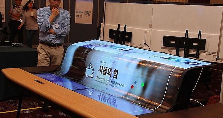 televisor OLED enrollable de LG