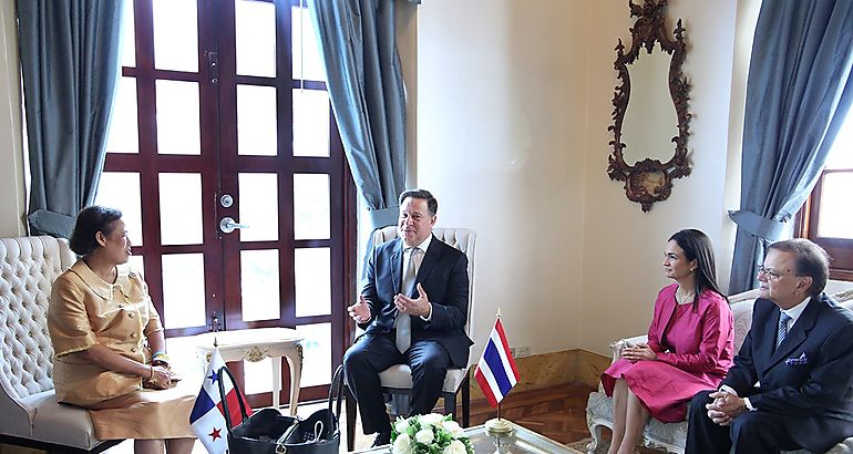 Presidente Varela recibe en Panam a la Princesa de Tailandia