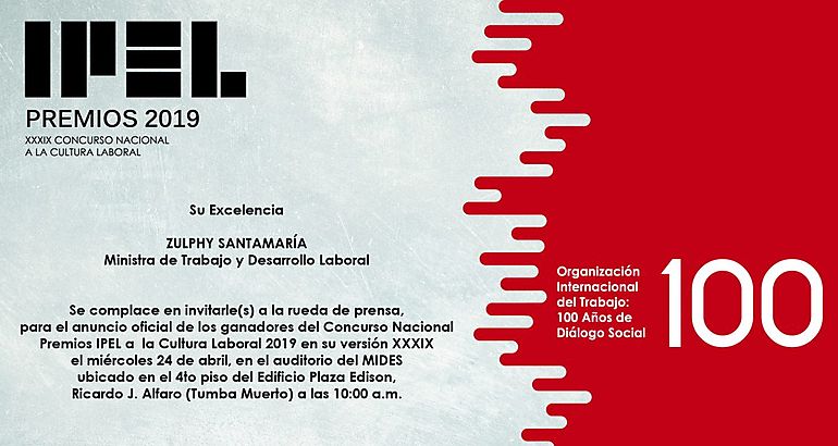 Concurso Nacional Premios IPEL a La Cultura Laboral 2019